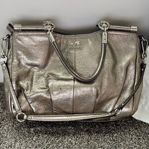 Vintage Coach 2012 Madison Carrie metallic Bag